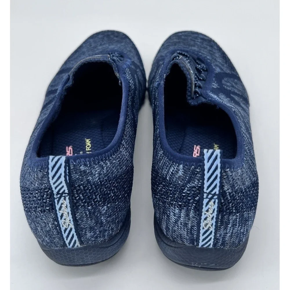 Skechers Shoes Women's 8.5 Blue Relaxed Fit Slip On Air‎ Cooled Memory Foam Knit